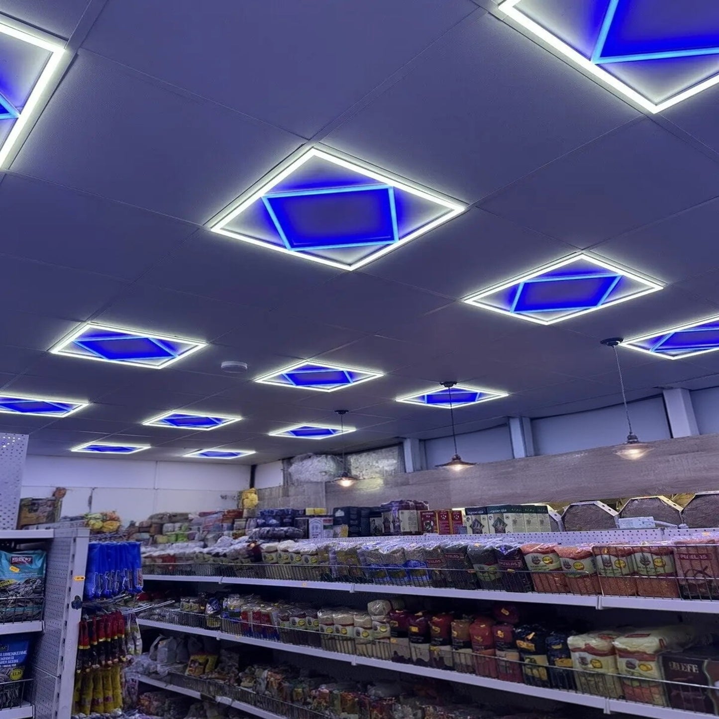 80W Diamond Blue 600x 600 LED Panel Light Ceiling Light