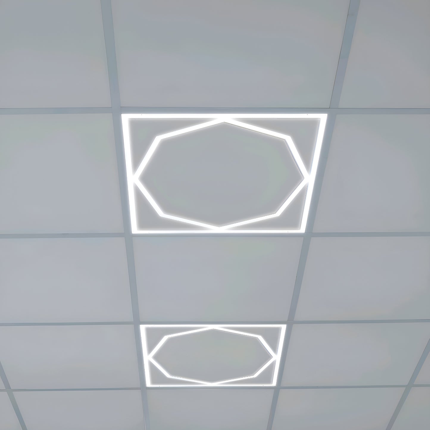 80W Octagon 600x 600 LED Panel Light Super Bright Cool White