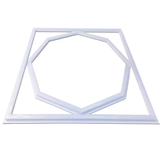 80W Octagon 600x 600 LED Panel Light Super Bright Cool White