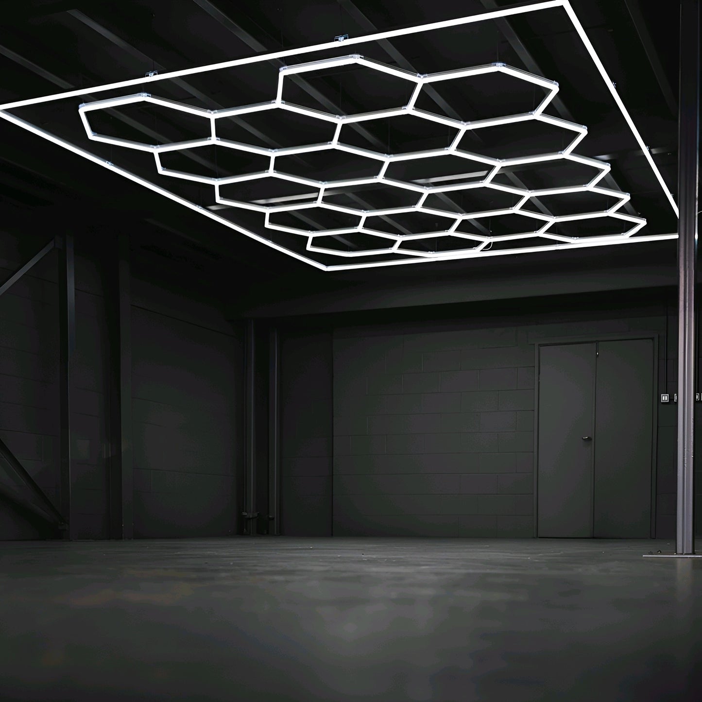 LED Hexagon Light Ceiling Light Cool White Cool White 720W (Free Delivery)
