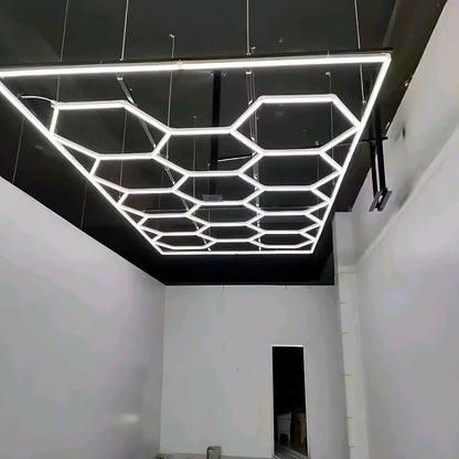 LED Hexagon Light Ceiling Light Cool White Cool White 720W (Free Delivery)