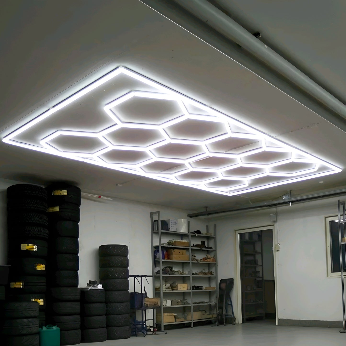 LED Hexagon Light Ceiling Light Cool White Cool White 720W (Free Delivery)