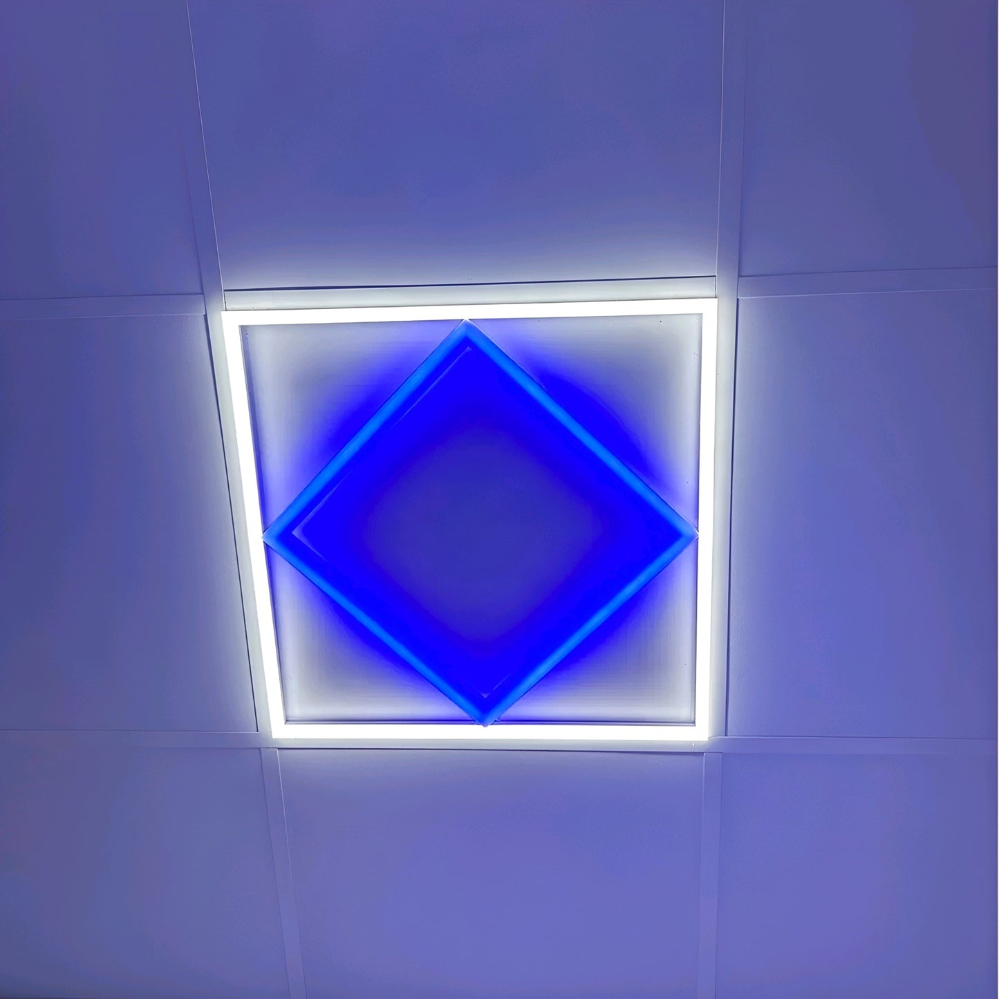 80W Diamond Blue 600x 600 LED Panel Light Ceiling Light