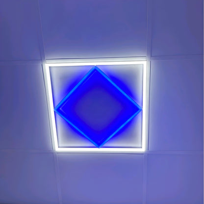 80W Diamond Blue 600x 600 LED Panel Light Ceiling Light
