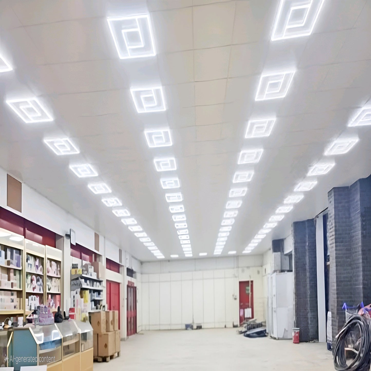 76W Double D 600x 600 LED Panel Light Super Bright Cool White