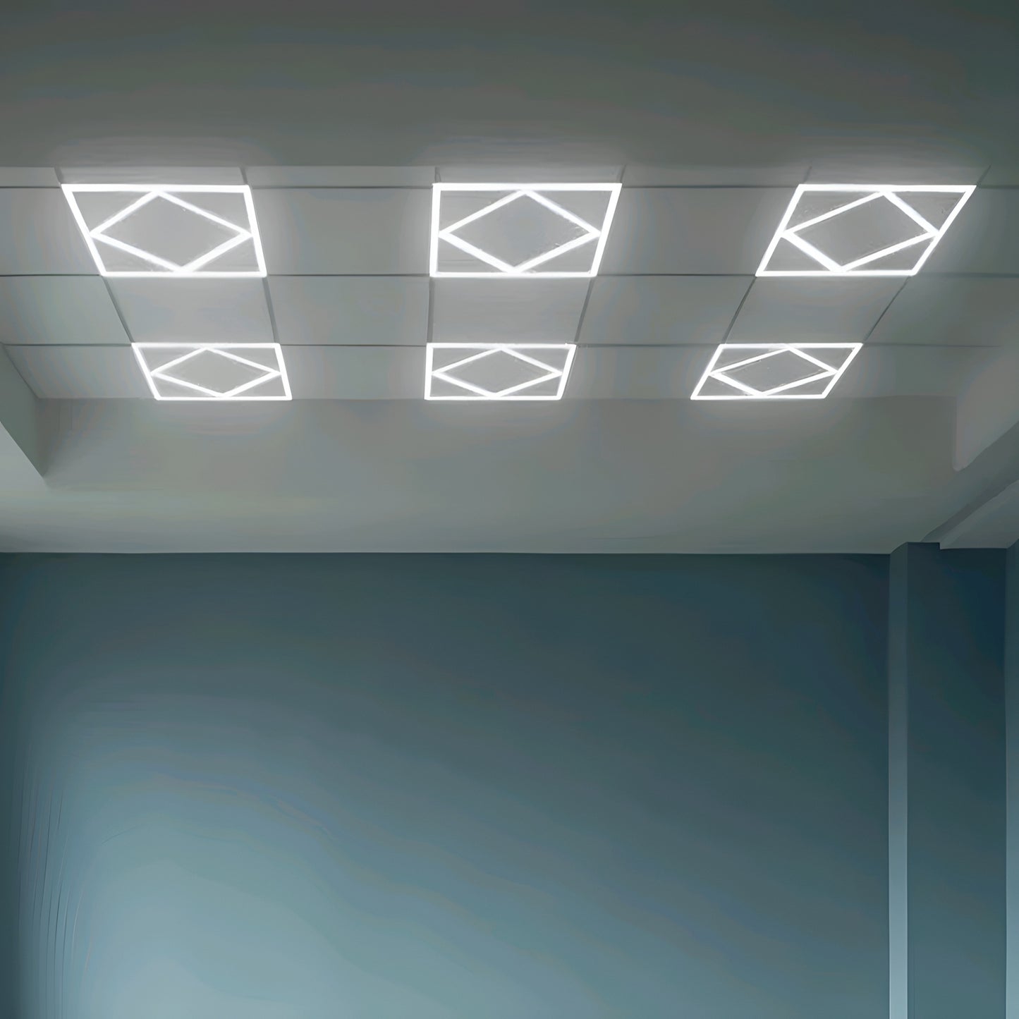 80W Diamond 600x 600 LED Panel Light Super Bright