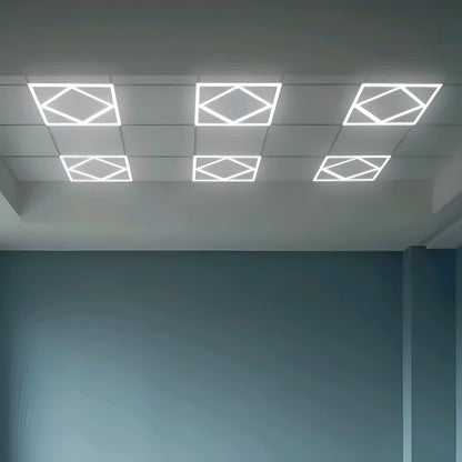 80W Diamond 600x 600 LED Panel Light Super Bright