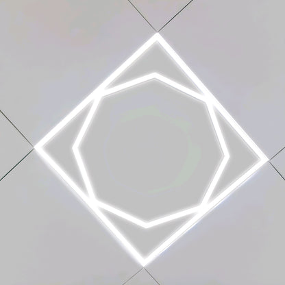 80W Octagon 600x 600 LED Panel Light Super Bright Cool White